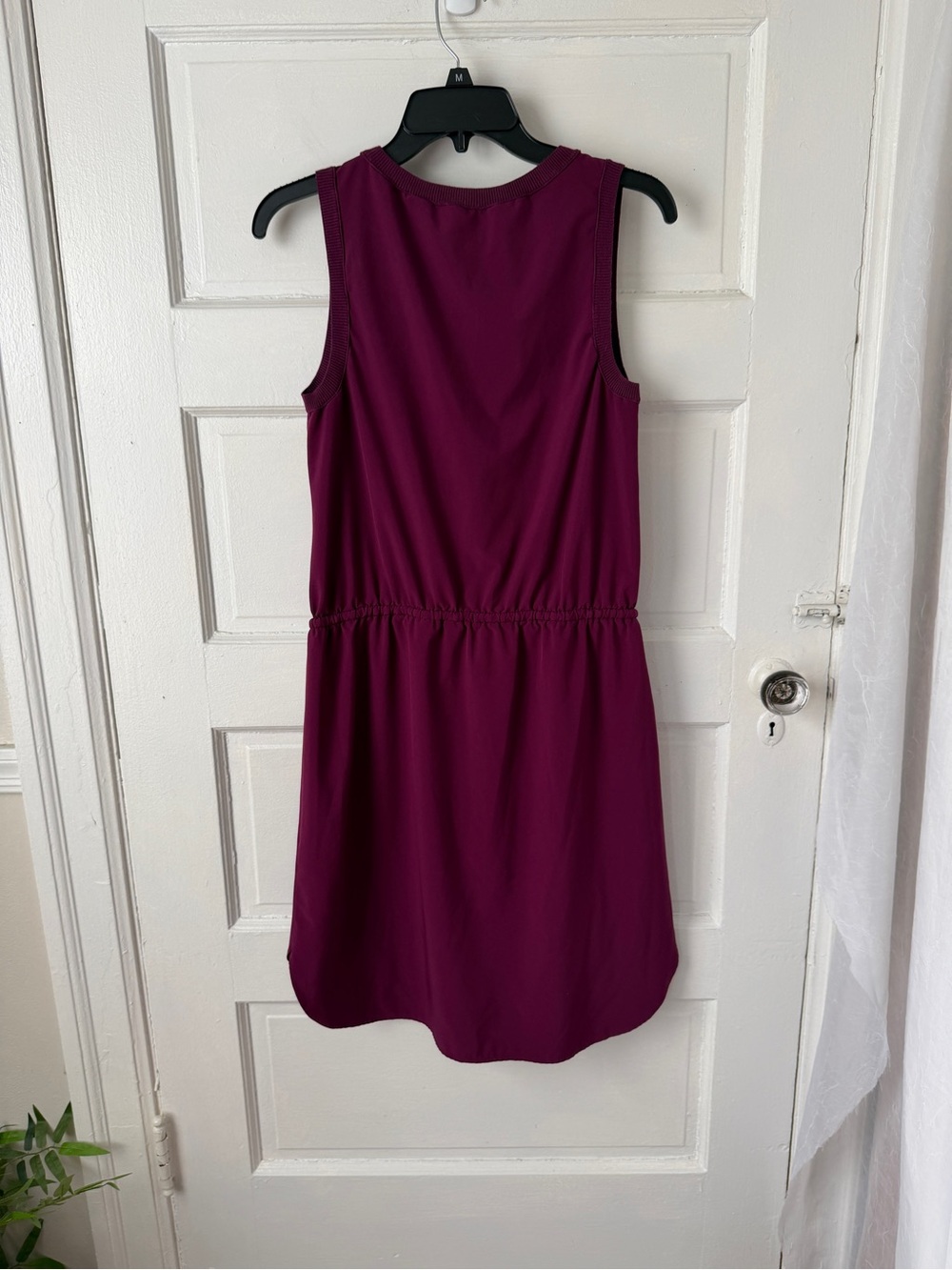 ATHLETA Rincon Dress Beach Plum Sleeveless Drawstring Cinch Waist Mini Sporty S - Picture 12 of 17